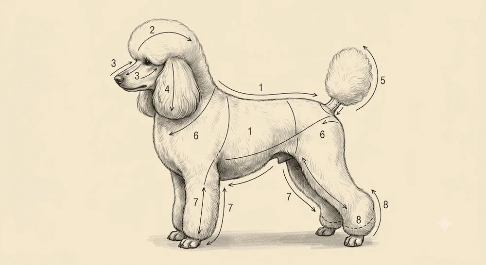 Líneas de corte · Caniche (Poodle)