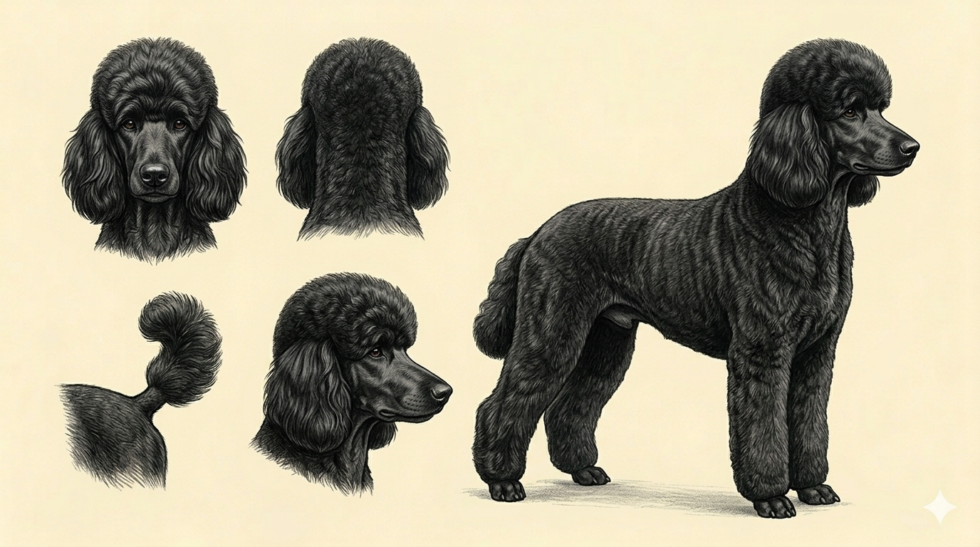 Lámina Caniche (Poodle)