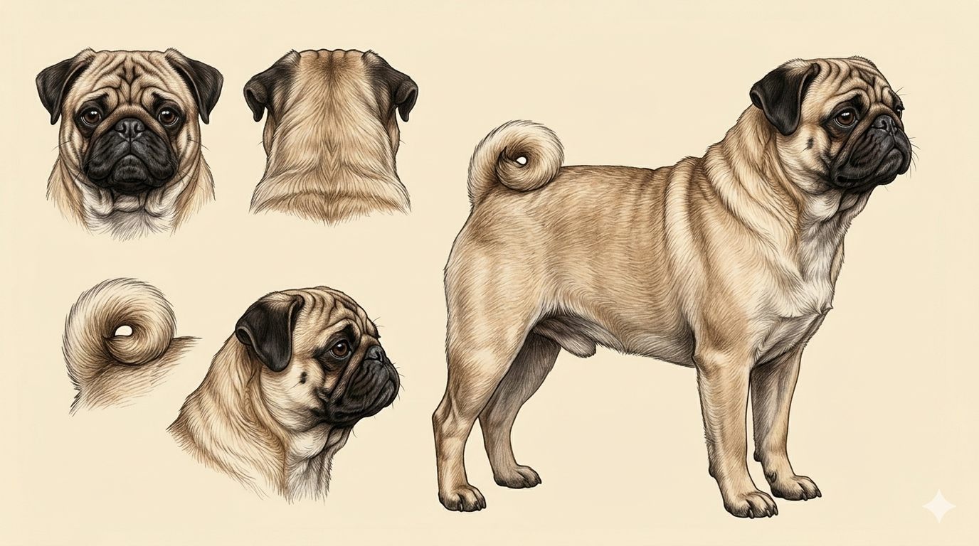 Lámina Pug (Carlino)