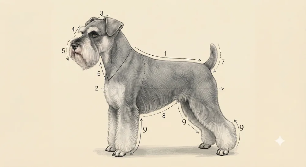 Líneas de corte · Schnauzer