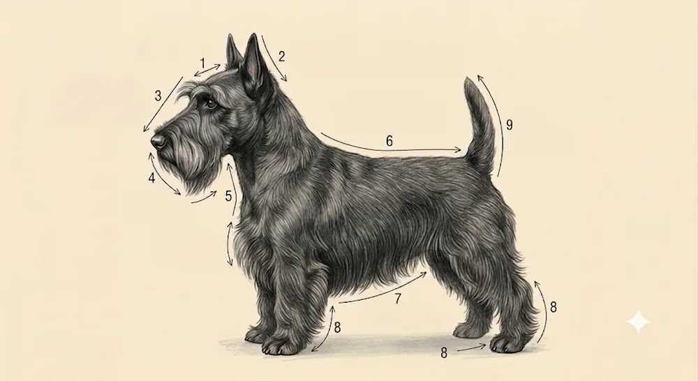 Líneas de corte · Scottish Terrier