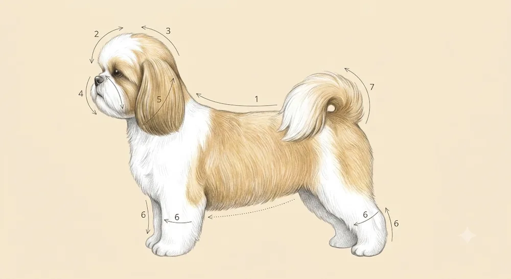Líneas de corte · Shih Tzu