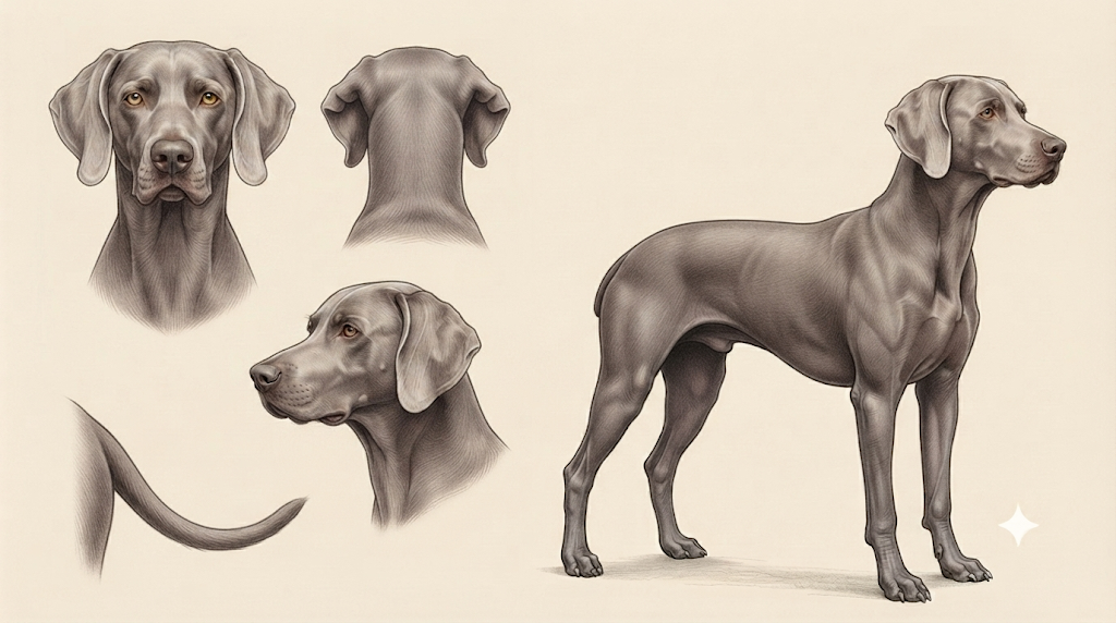 Lámina Weimaraner